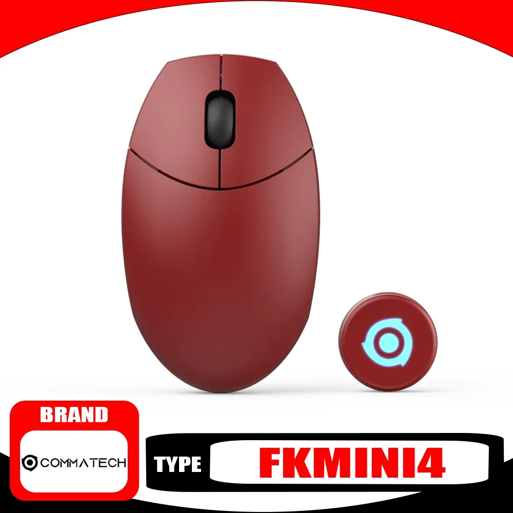 COMMATECH FKMINI4 Wireless Mouse 8K PAW3395 Bluetooth Tri-mode E-sports Gaming Lightweight Ergonomics PC Gamer Accessories