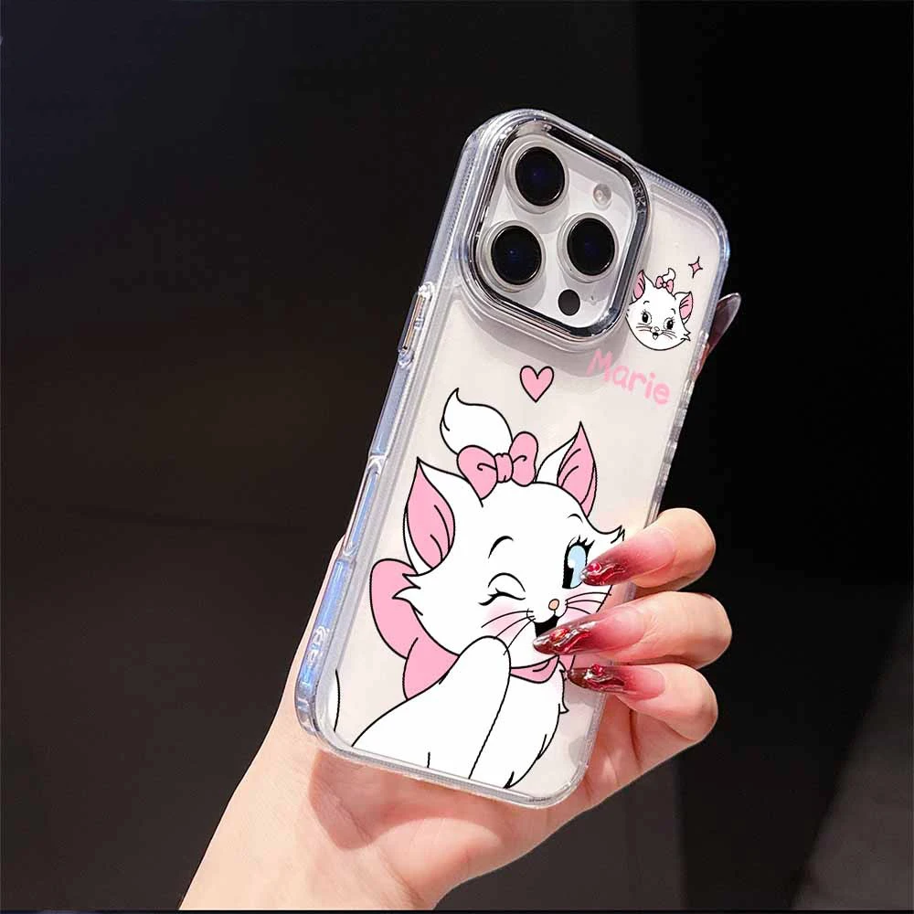 Фото Прозрачный мягкий чехол для телефона Aristo Cats Cute для iPhone 17e, 17, 16e, 16, 15, 14, 13, 12, 11 mini, Pro Max, X, XSMAX, 8, 7, Air Plus №3