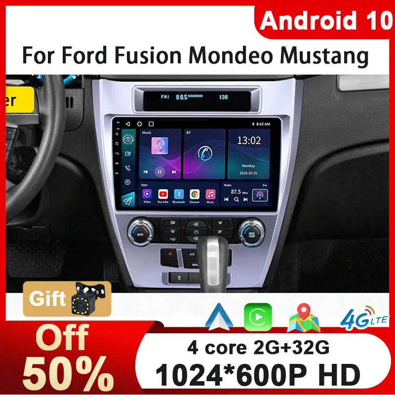 2024 новый стиль Android 10 32 Гб Видео для Ford Fusion Mondeo Mustang 2009 - 2013 автомобильное радио