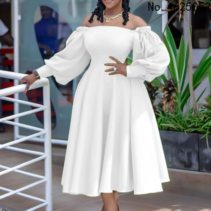 

Африканские длинные платья для женщин весна-лето 2022 сексуальная одежда с высокой талией и открытыми плечами женское Африканское платье