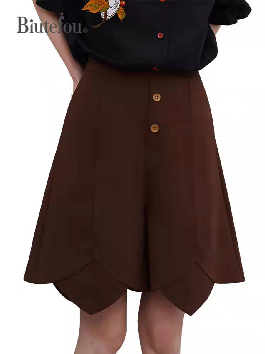 

【Biutefou】Original Design 2022 Summer Women Forest Subject Petal Shorts