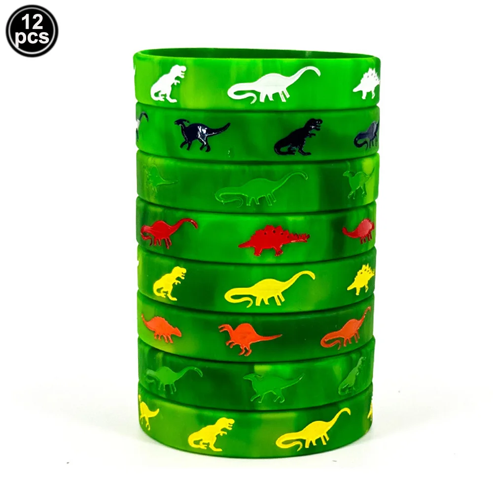 

Силиконовые браслеты с динозаврами