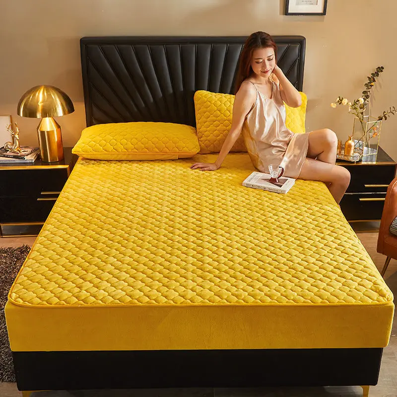 

Постельное белье Cubre Colchon из кораллового флиса, утолщенное стеганое односекционное покрывало, Фланелевое бархатное теплое постельное белье