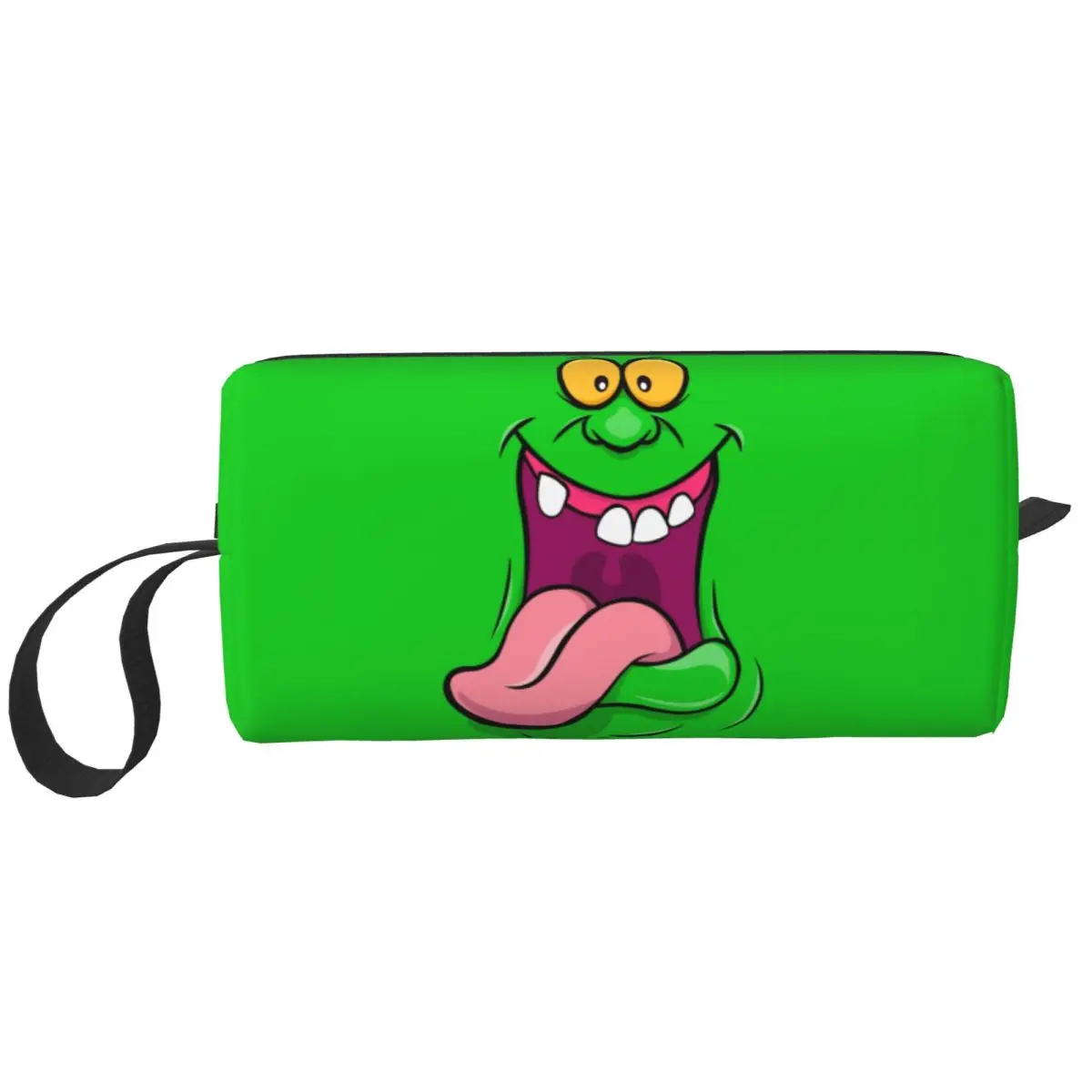 

Ghostbuster Slimer Travel Cosmetic Bag Women Green Ghost Movie Toiletry Makeup Organizer Lady Beauty Storage Bags Dopp Kit Case