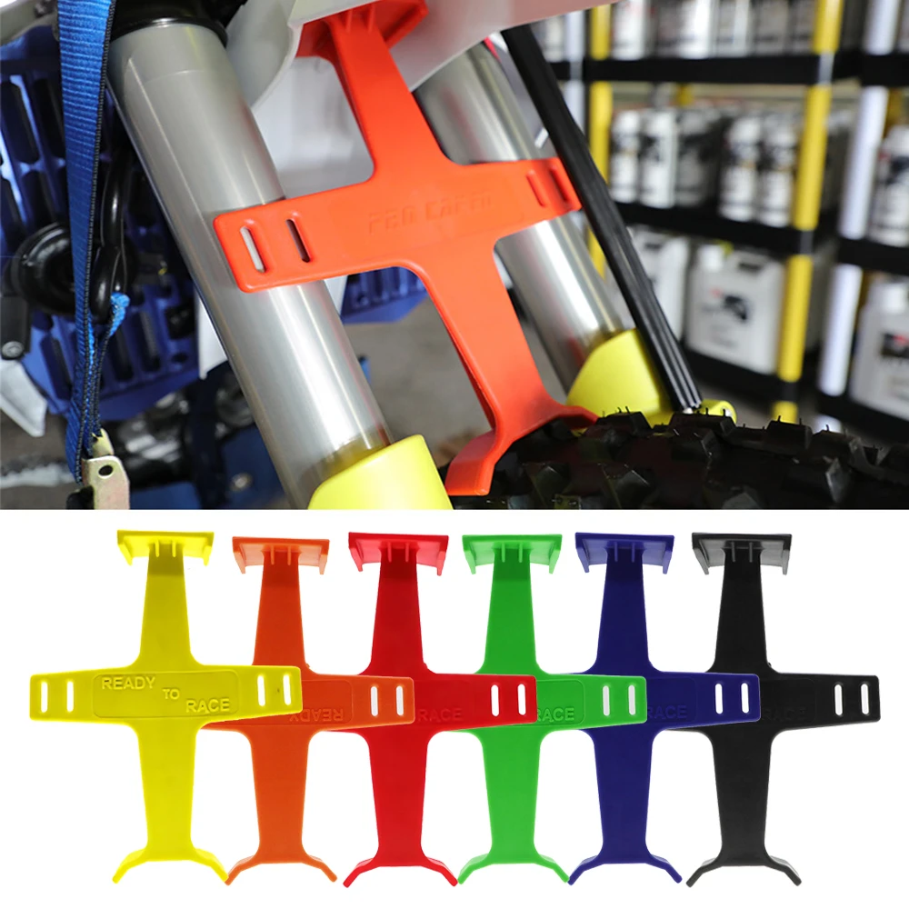 

ABS Transportation Protector Motocross Glossy Finish Brace Fork Support Motorcycle Block Enduro Seal Savers Accessaries Guard
