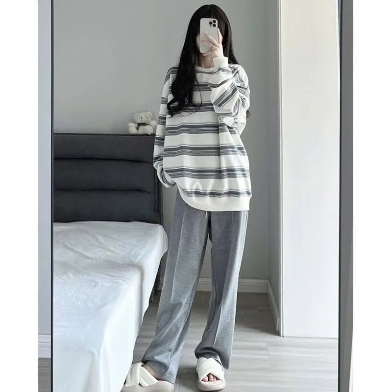 Striped Loose Casual Female Sweater