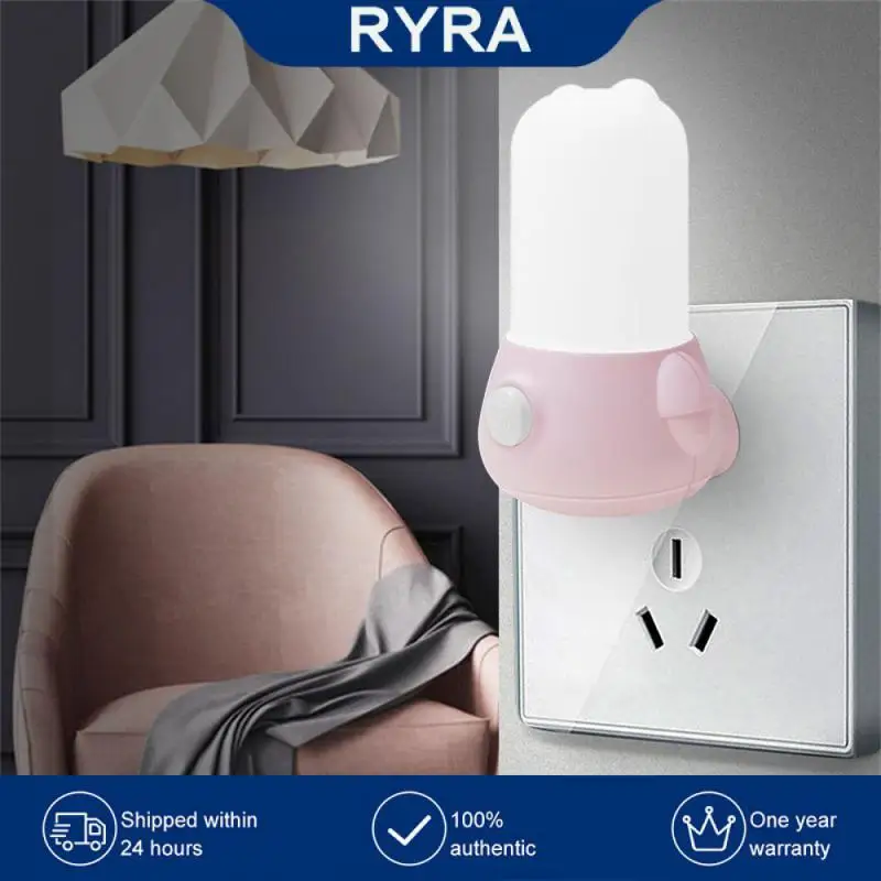 

Small Wall Lamp Night Light Energy Saving Power Saving Led Reading Book Light Bedroom Lamp Eu Us Plug-in Night Lamp Lovely