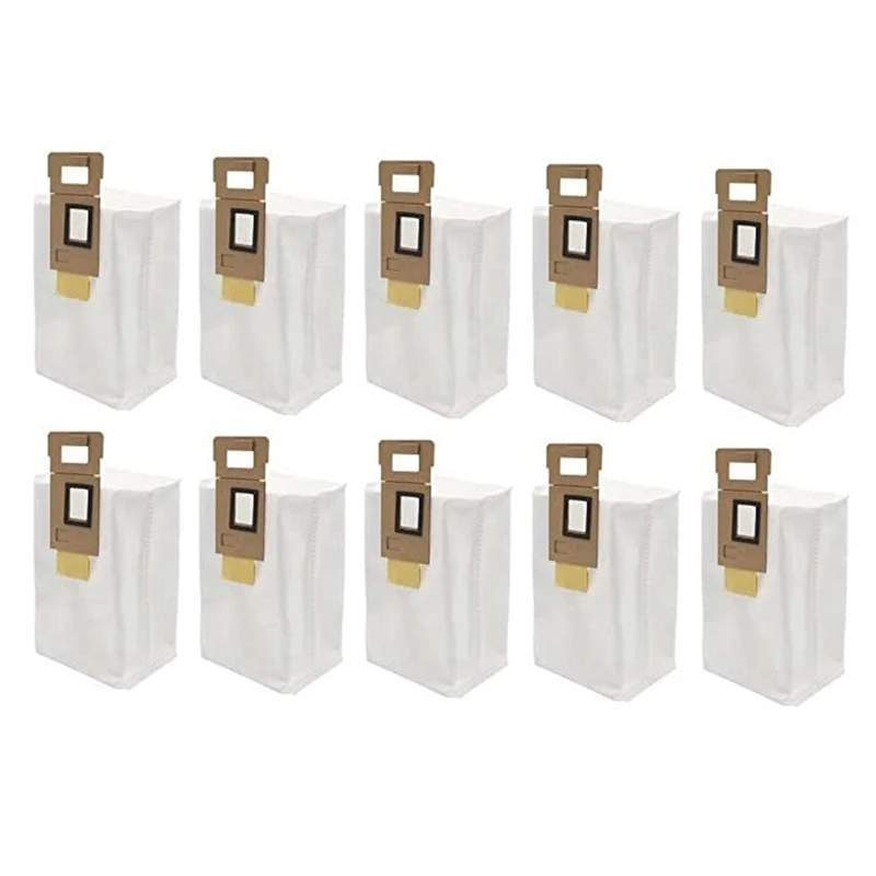 

10PCS Large Capacity Dust Bags For Xiaomi Roborock Model S7 S7+ T7S T7S Plus S70 S75 Dock Vacuum Cleaner