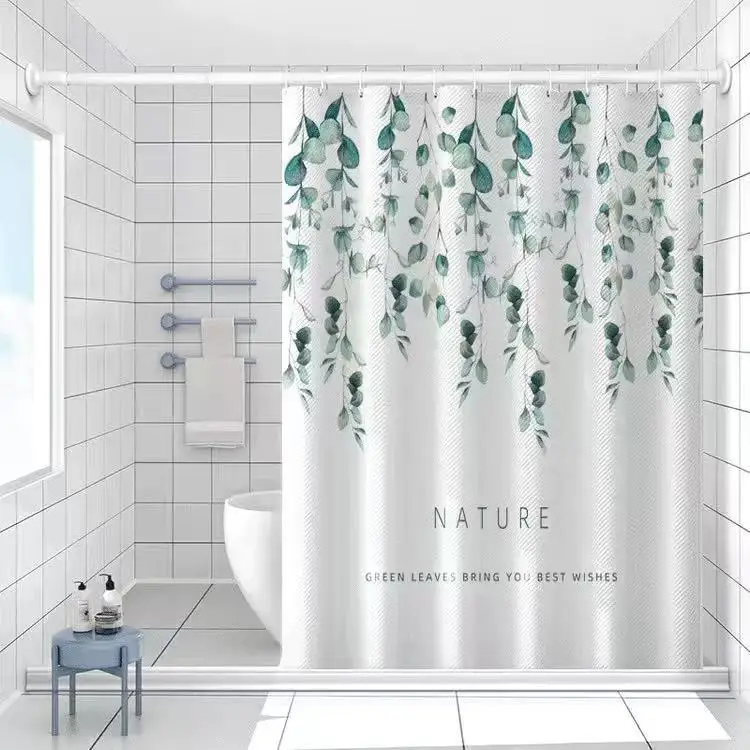 

Waterproof and Mold Proof Beloved Fabric Bathroom Curtain Bath Room Bathroom Accessories Sets Shower Set Curtains Products Home