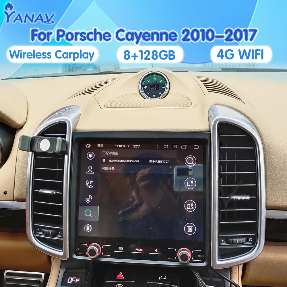 

Автомобильный радиоприемник для Porsche Cayenne 2010-2017 Android GPS-навигация автомобильный стерео Мультимедийный Плеер Беспроводной Carplay 4G LTE блок 2 Din