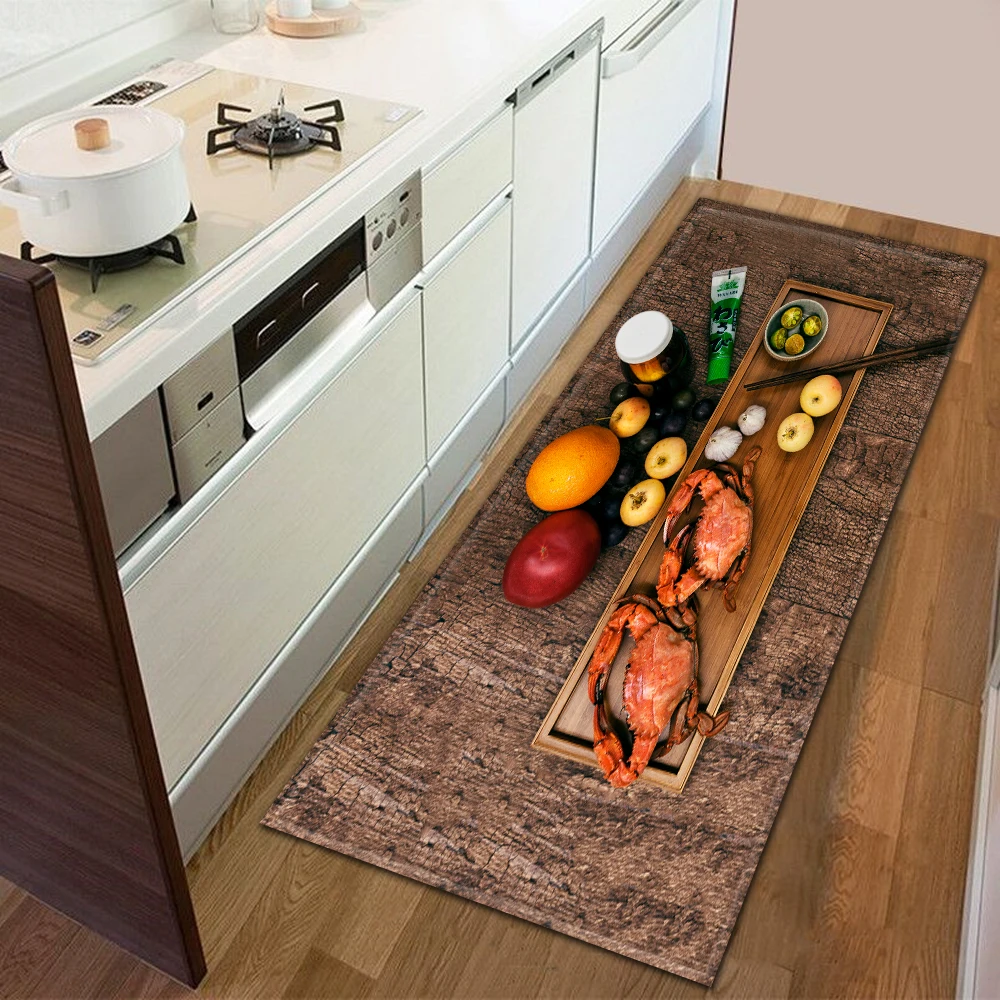 

Nordic Kitchen Mat Entrance Doormat Living Room Bedroom Long Rug Home Hallway Bathroom Non-Slip Floor Decoration Children Carpet