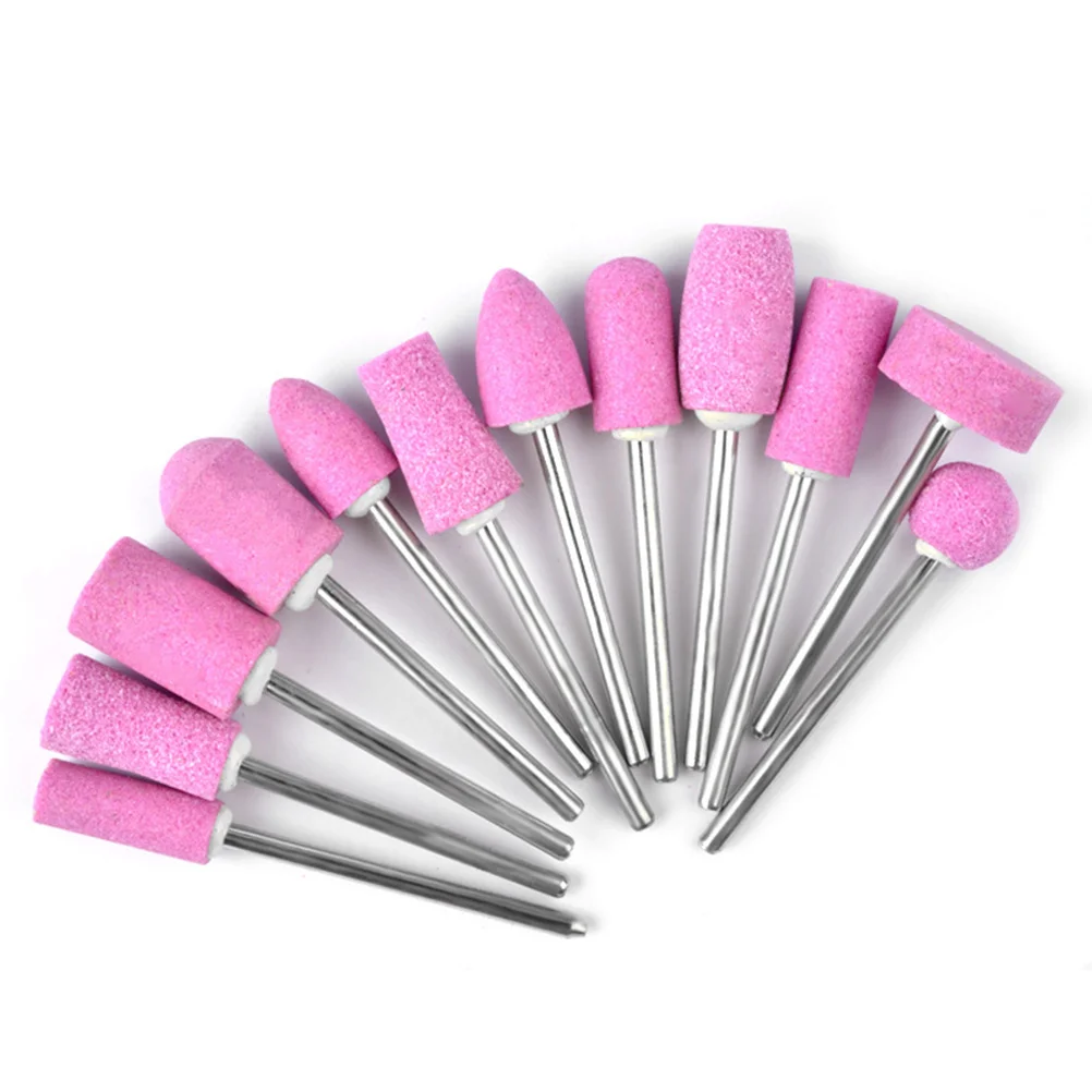 

12Pcs Nail Drill Bits Cuticle Nail Drill Bits Set Professional Nail Bit Fine Grit Manicure Pedicure for Home Salon Use
