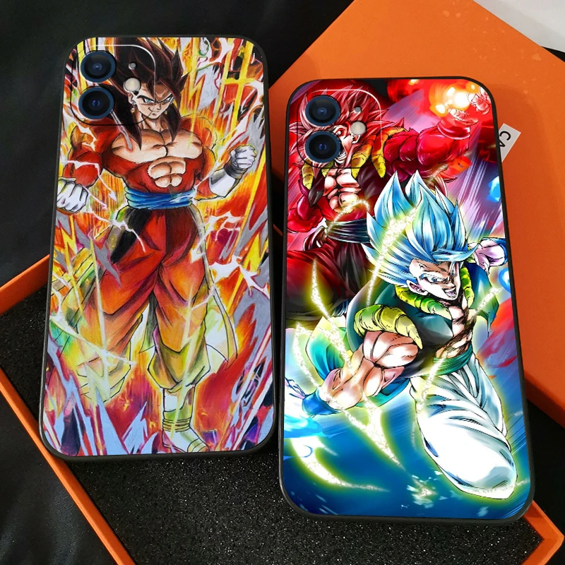 

Japanese Cartoon Anime Dragon Ball Phone Case For Funda iPhone 13 12 11 Pro Max 13 12 Mini X XR XS Max 6 6s 7 8 Plus Back Etui