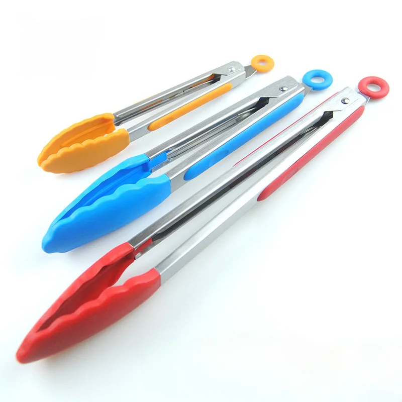 

BBQ BBQ Grill Clip 7-inch 9-inch 12-inch Set Stainless Steel Silicone Food Clip