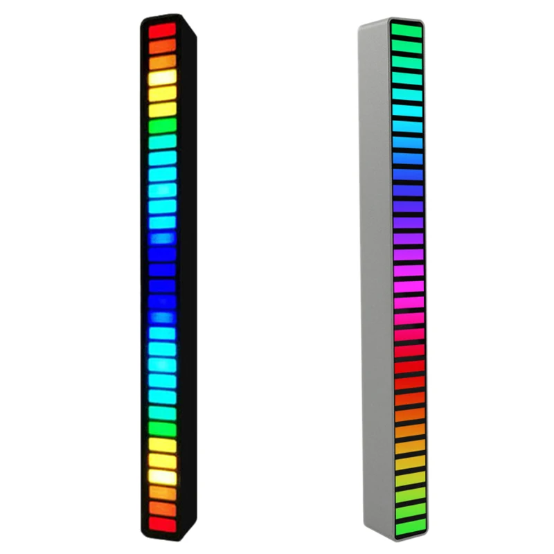 

Pickup Rhythm Lights,32 Bit RGB Colorful Music Ambient Light For Car/Home Sound Control Light