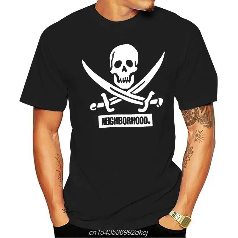 Футболка Neighborhood Sqd с креативной графикой 100% мужская футболка коротким рукавом и
