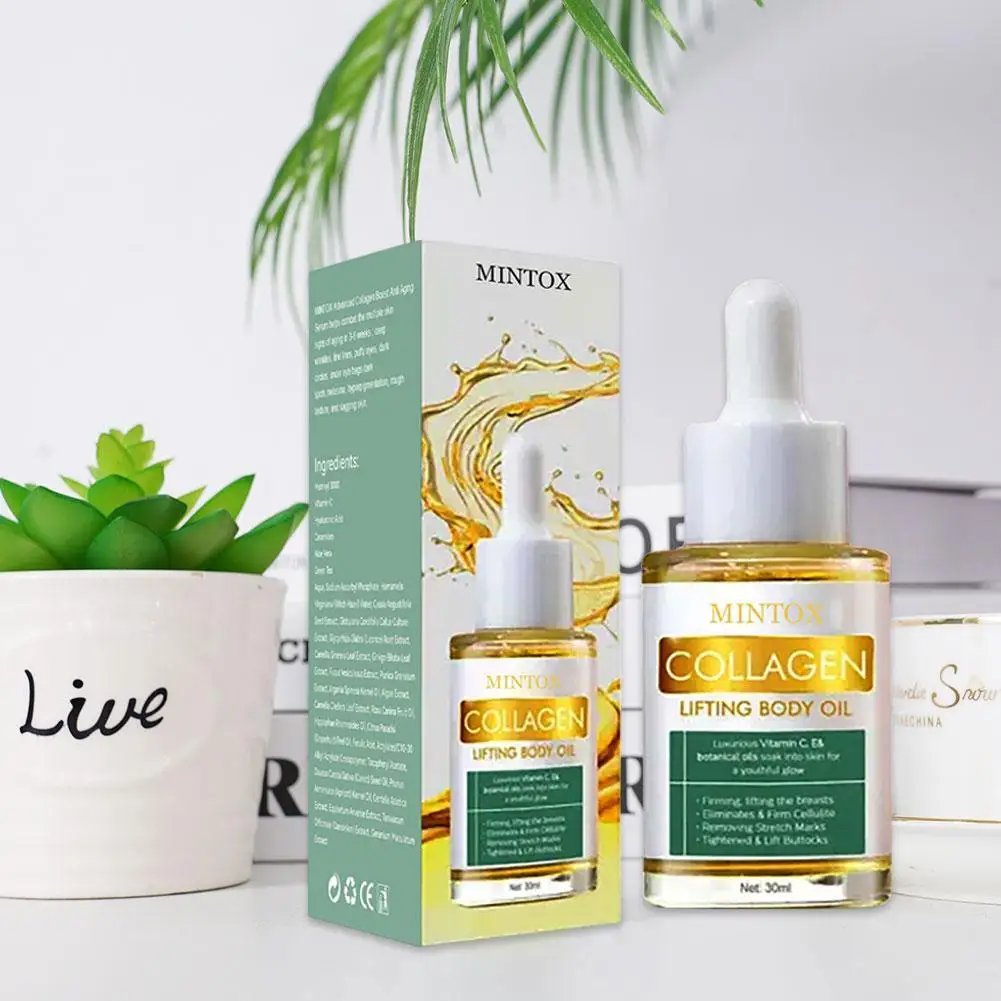 Коллагеновое эфирное масло питательное увлажняющее лифтинг кожи тела чистые