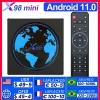 x98 mini android tv box smart tvbox android 11 4gb ram 64gb 32gb amlogic s905w2 2 4g5g wifi 4k 60fps set top box x98mini 2g 16g