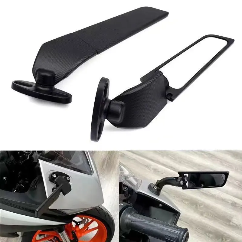 

For Aprilia RS125 RS250 RS660 Tuono660 RSV4 GPR250R Motorcycle Side Mirrors Winglets Wind Wing Adjustable Rotating Rearview
