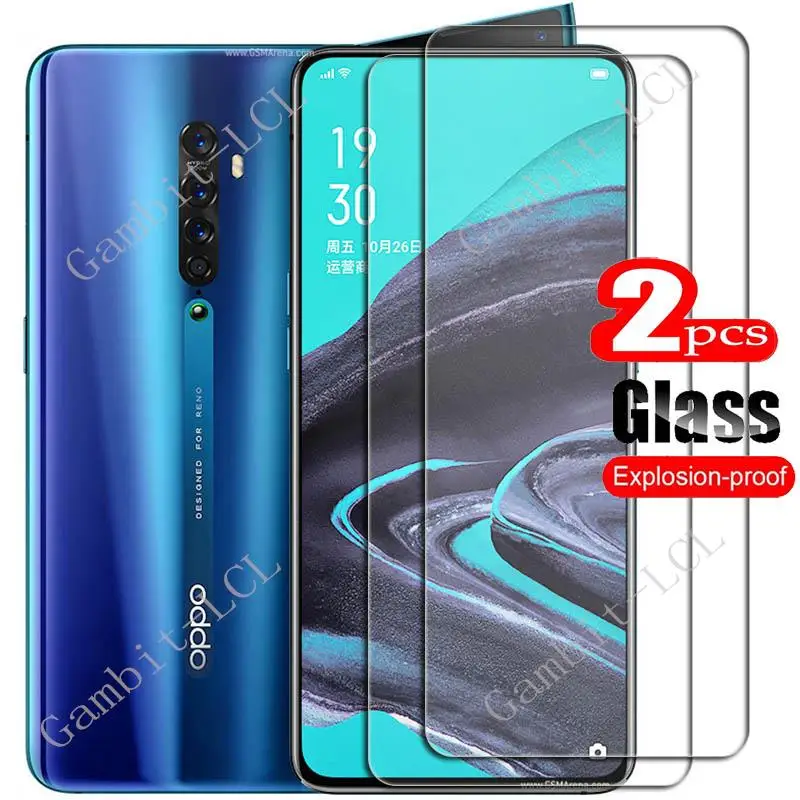 Закаленное защитное стекло для OPPO Reno 2 6,5 дюйма, 2 шт., на OPPOReno2 Reno2 PCKM70 PCKT00, PCKM00 cph1904, защитная пленка для экрана