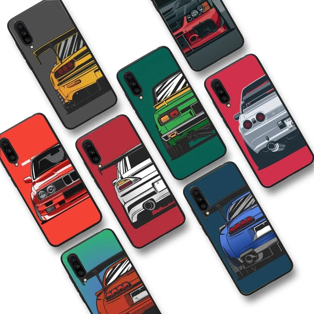 

Japan JDM Sports Car Phone Case For Xiaomi Mi 5X 8 9 10 11 12 lite pro 10T PocoX3pro PocoM3 Note 10 pro lite
