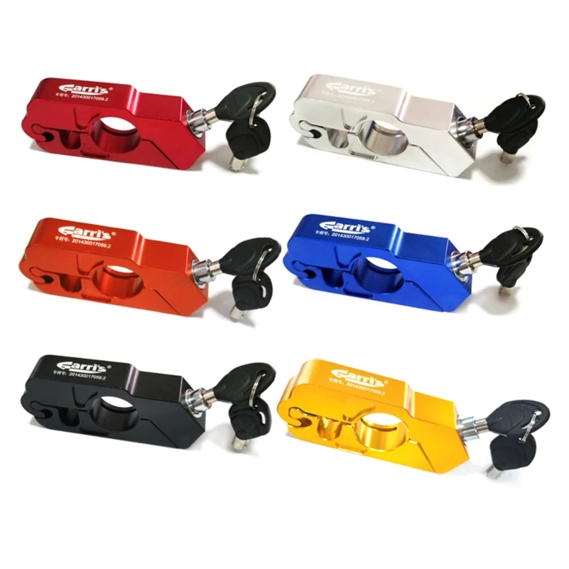 

Motorcycle Lock Heavy-Duty Motorcycle Grips Lock Anti Theft Throttle Lock Alloy