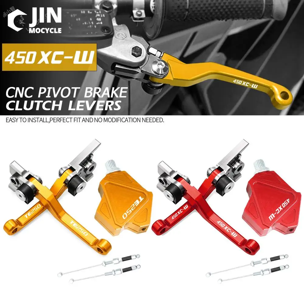 

Dirt Bike Handlebar Brake Clutch Levers Stunt Clutch Pull Cable Lever Replacement Easy System For HUSQVARNA TE250 2014 2015 2016