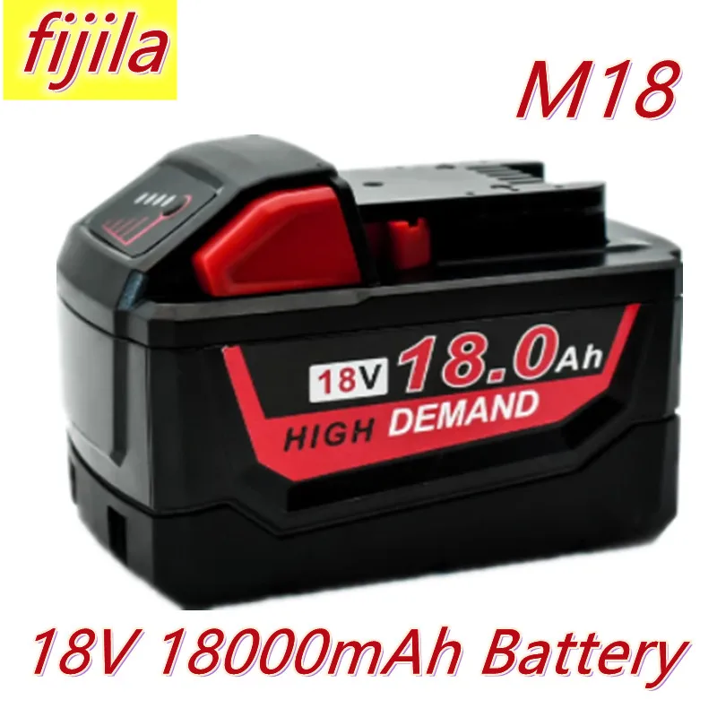 

Литий-ионный аккумулятор 18 в 18000 мАч, Milwaukee M18, 48-11-1815, 48-12-18502646-202642-21ct, Восстановленный Kostenlose M18