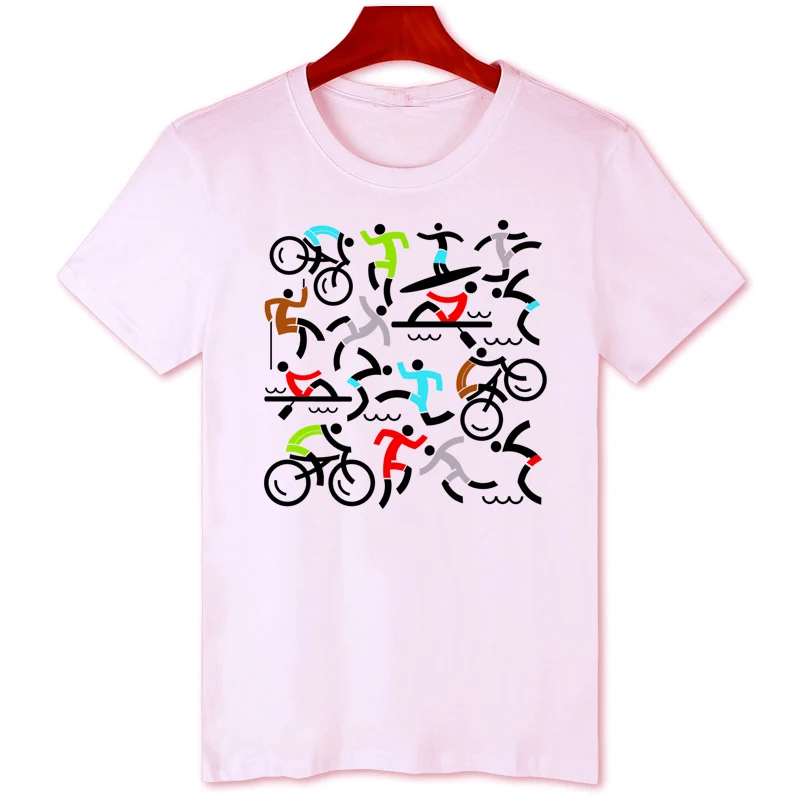 Спортивная футболка с рисунком оригинальные брендовые летние топы повседневная