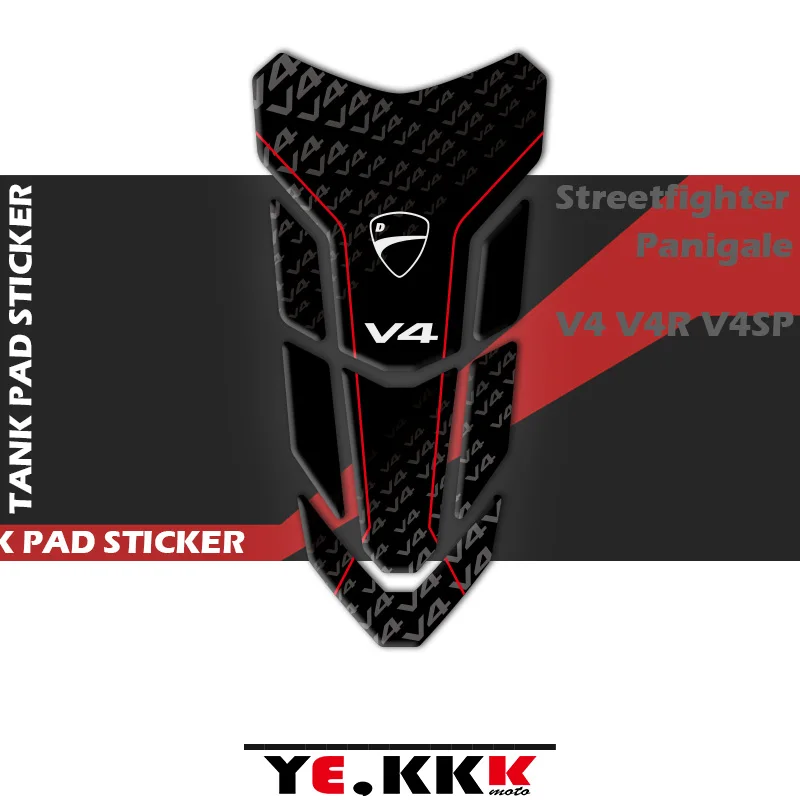 

For Ducati Streetfighter Panigale V4SP V4 V4R V4S 3D Fuel Gas Tank Pad Protector Decal Stickers Full Logo