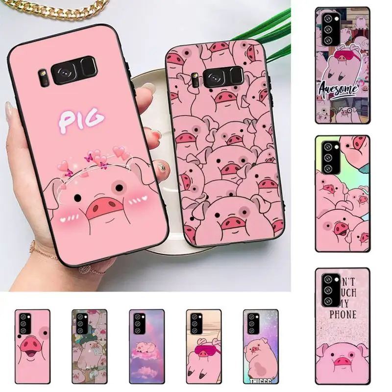 

Cartoon P-Pigs Phone Case For Samsung Note 8 9 10 20 pro plus lite M 10 11 20 30 21 31 51 A 21 22 42 02 03