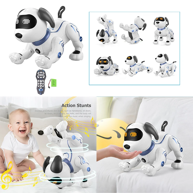 

K16 Remote Control Dog Handstand Push-up Electronic Interactive Programmable & Smart Dancing Kids RC Robotic Puppy Pets Toy Gift