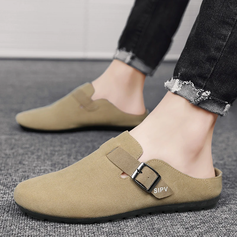 

Summer Low Flat Shoes Loafers Men Classic Driving Shoes Soft Leather Boat Slipper Retro Fashion Casual Outdoor Shoe For Male