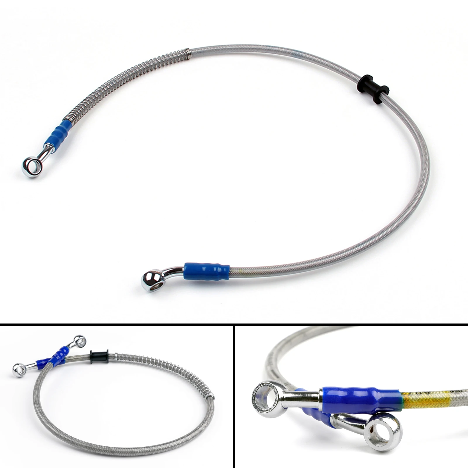 

Artudatech 65cm/26" M10 Brake Oil Hose Line Banjo Fitting Stainless Steel End