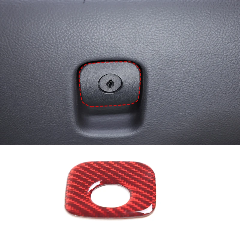 

For Chevrolet Corvette C6 2005-2013 Soft Carbon Fiber Car Co-pilot Storage Box Switch Sticker Auto Parts