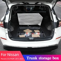 car trunk storage bag for nissan murano z52 p42m 2015 2022 organizer box stowing tidying leather interior accessories