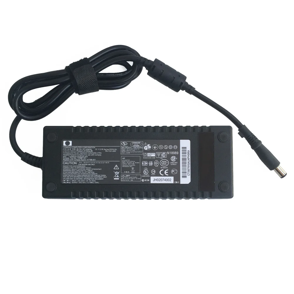 Новый оригинальный 19 в 8560 а для ноутбука HP Elitebook 8540 Вт 391173 PPP012L-S 150-001 адаптер