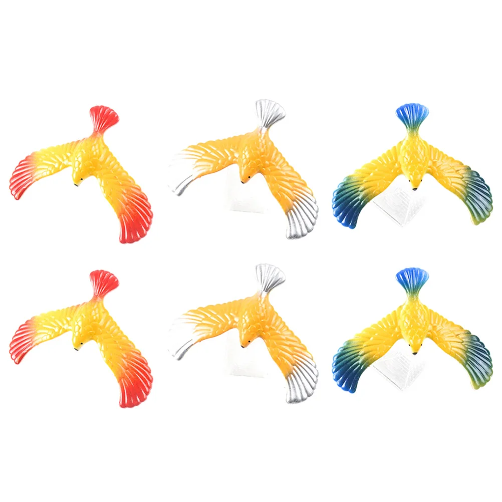 

6 шт., пластиковые игрушки в виде птиц