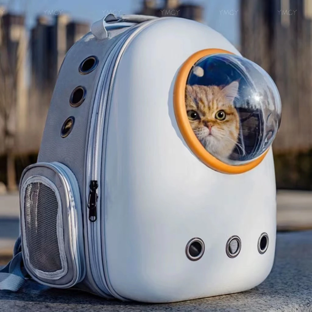 

YMCY Cat Bag Carrying Bag Transparent Space Backpack Cat Backpack Large Capacity Cat Transport Tool Pet Supplies