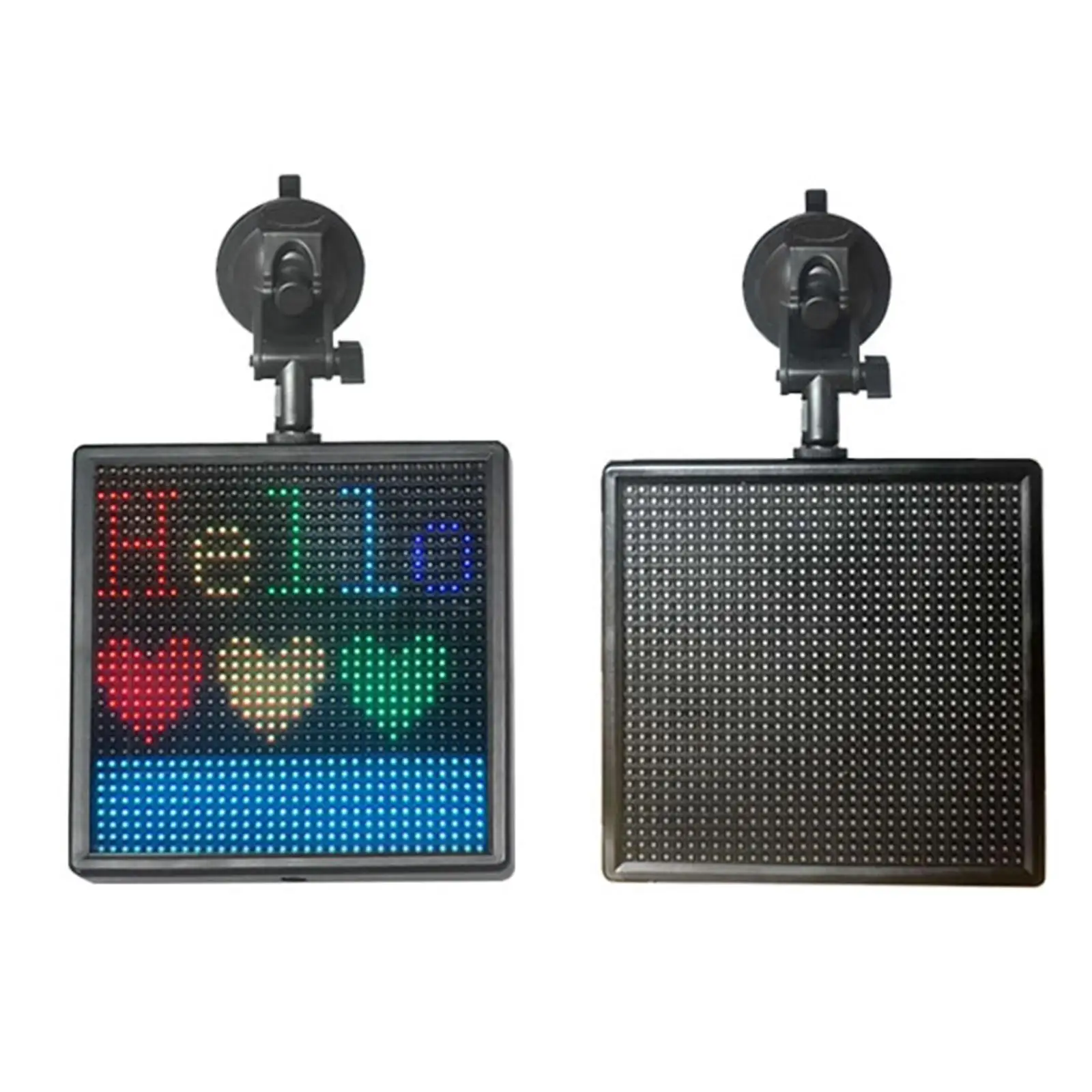 

Led Bluetooth APP Controlled Car Sign Message Board RGB Full Color Scrolling Text Advertising Screen Programmable LED Screen