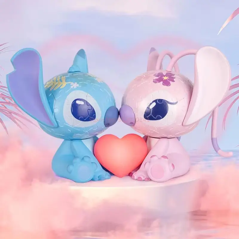 Disney 3D-JP Lilo &amp Stitch 3D Puzzle Toys Аниме Статуэтки Ангел 3d Пазл Ночник Девушки Kawaii Подарок