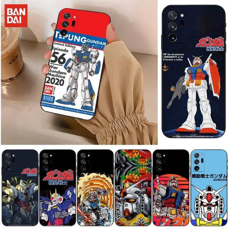 

BANDAI Gundam Phone Case For OPPO A39 A57 A5 A59 A37 A71 A83 A73 A73S A11X A75 A7X A77 F3 F11 One Plux 6 5T 5 Funda Shell Cover