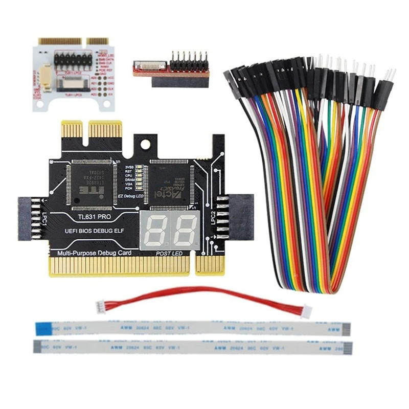 Диагностическая карта TL631 Pro LPC-DEBUG + плата расширения PCI PCI-E Mini многофункциональная
