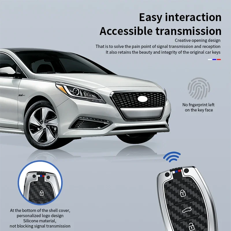 Чехол для автомобильного смарт-ключа из цинкового сплава для Hyundai Tucson Santa Fe Rena Sonata Elantra Creta Ix35 Ix45 I10 I30 I40, автомобильные аксессуары (art.: 3920d33de8795) - 3920d33de8795
