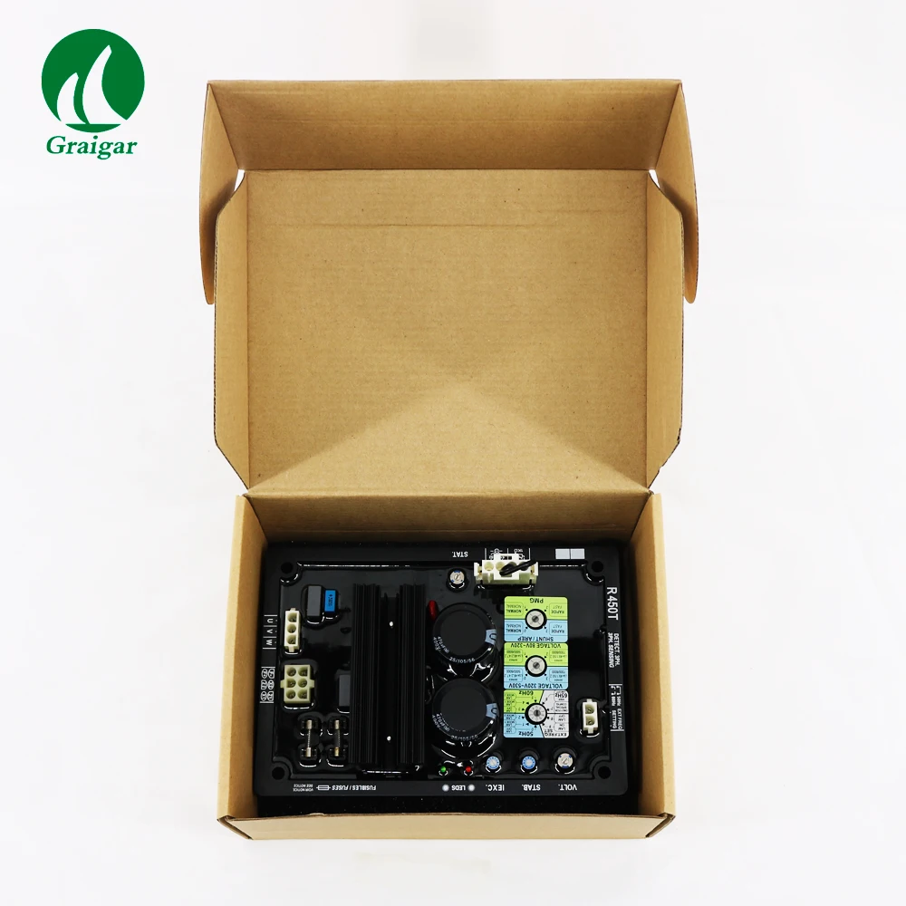 Новый трехфазный бесщеточный генератор AVR R450T регулятор напряжения цена - купить