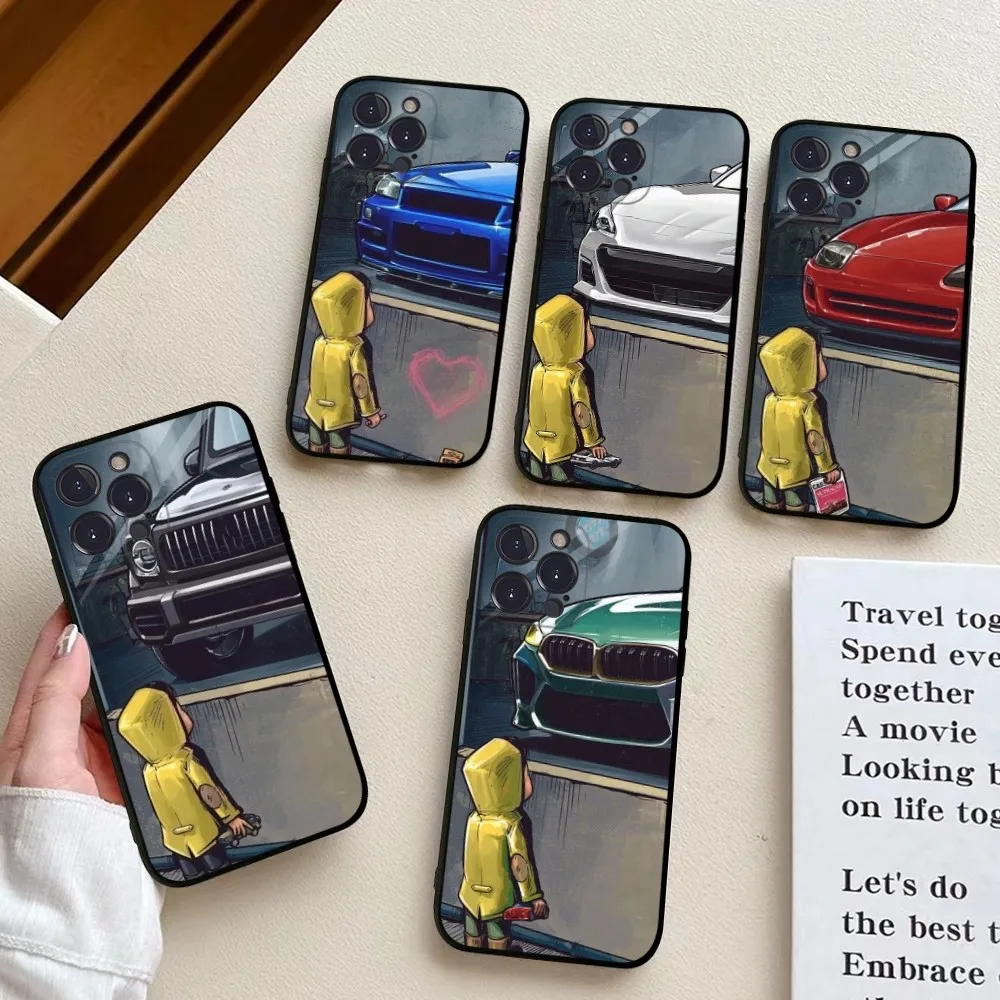 

Boy See Sports Car Jdm Drift Phone Case For iPhone 14 11 12 13 Mini Pro XS Max Cover 6 7 8 Plus X XR SE 2020 Funda Shell