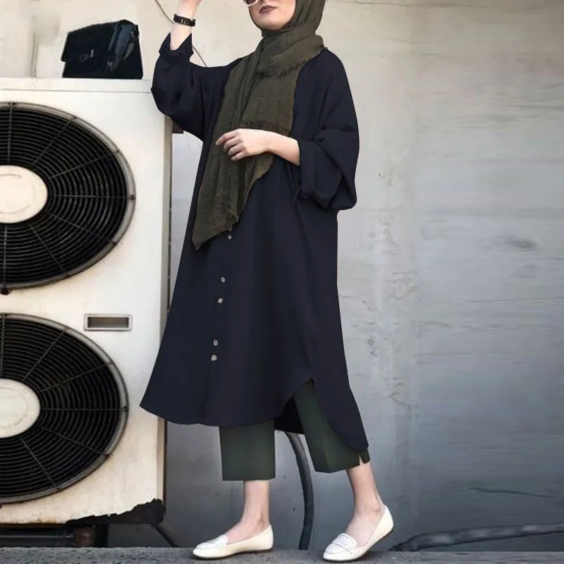 Muslim Fashion Hijab Dress Arabic Summer Dubai Abaya Kimono Cardigan Islam Plain Long Sleeve Maxi Dresses Kaftan Robe Musulmane