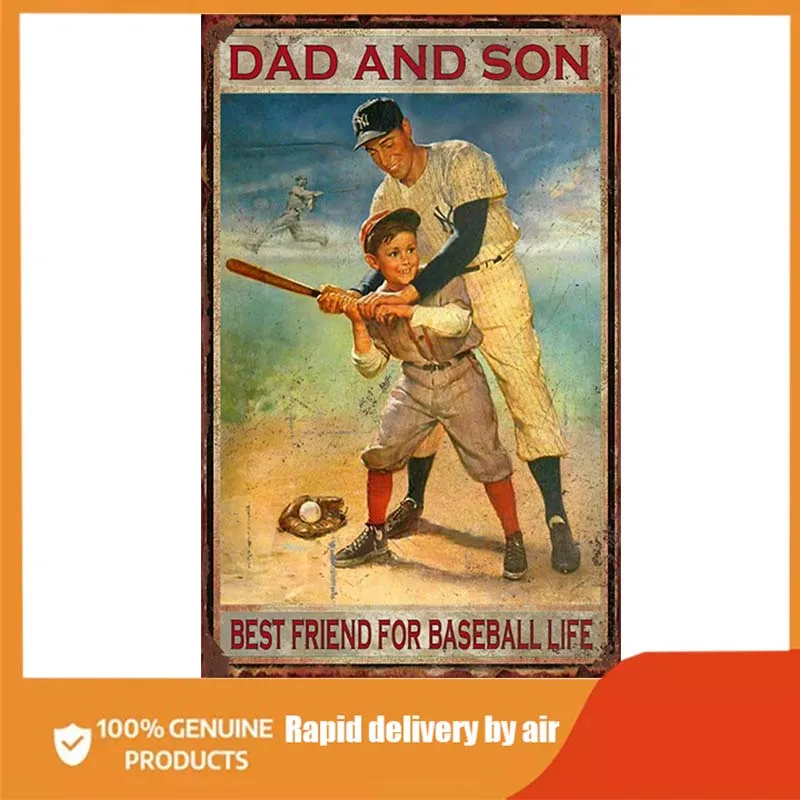 

Бейсбольный Декор Lilenyu для мальчиков, комнатный бейсбольный постер, винтажные знаки для клуба, дома, офиса, школы, ванной комнаты, паба, мужск...