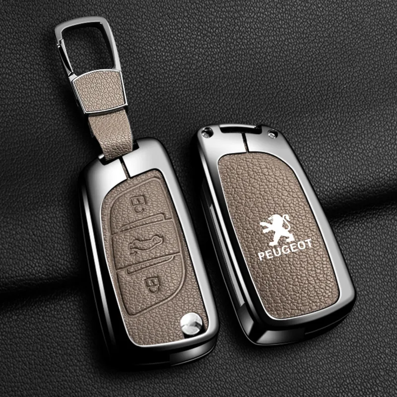 

Автомобильный чехол для ключей из цинкового сплава для Peugeot GTLine 207 307 208 407 308 408 508 2008 3008 4008 5008 RCZ Автомобильный брелок для ключей с металлическим корпусом