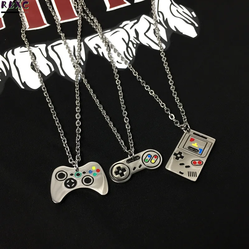 

Rbxc Net Red Tide Brand Personalized Game Handle Pendant Game Console Necklace Men and Women Lovers Street Hip Hop Necklace
